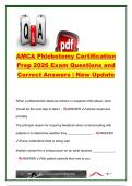 AMCA Phlebotomy Technician Certification &lpar;PTC&rpar; 2026 &vert; 90&plus; Exam Questions & Verified Answers &vert; Key Topics&colon; Venipuncture&comma; Order of Draw&comma; Infection Control&comma; OSHA&comma; CLSI & Specimen Collection &vert; American Medical Certification Association &lpar;AMCA&rpar;
