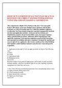 RIGHT OF WAY PORTION OF QAC TEST EXAM 200 ACTUAL &NewLine;QUESTIONS AND CORRECT ANSWERS WITH RATIONALE &NewLine;LATEST 2026 ALREADY GRADED A&plus; ASSURED PASS