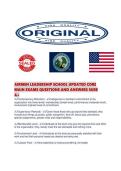 AIRMEN LEADERSHIP SCHOOL UPDATED CORE MAIN EXAMS QUESTIONS AND ANSWERS SURE