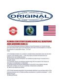 FLORIDA CDR STUDY EXAMS GUIDE ALL QUESTIONS AND ANSWERS SURE 