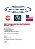 MRSO STUDY EXAMS GUIDE ALL QUESTIONS AND ANSWERS SURE