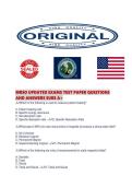 MRSO UPDATED EXAMS TEST PAPER QUESTIONS AND ANSWERS SURE A