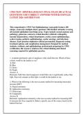 CPSS TEST- OPHTHALMOLOGY FINAL EXAM 200 ACTUAL &NewLine;QUESTIONS AND CORRECT ANSWERS WITH RATIONALE &NewLine;LATEST 2026 ASSURED PASS
