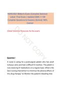 NURS 6521 Advanced Pharmacology Midterm Exam &lpar;Walden University&rpar;