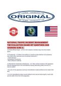 NATIONAL TRAFFIC INCIDENT MANAGEMENT TIM EVALUATION EXAMS SET QUESTIONS AND ANSWERS SURE A&period;pdf&NewLine;&NewLine;