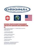 NATIONAL TRAFFIC INCIDENT MANAGEMENT TIM 2026 TEST QUESTIONS AND ANSWERS SURE