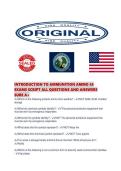 INTRODUCTION TO AMMUNITION AMMO 45 EXAMS SCRIPT ALL QUESTIONS AND ANSWERS