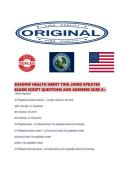 SHADOW HEALTH HEENT TINA JONES UPDATED EXAMS SCRIPT QUESTIONS AND ANSWERS SURE