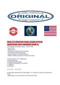DHN 311 UPDATED FINAL EXAM ACTUAL QUESTIONS AND ANSWERS SURE 