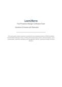 Learn2Serve Food Protection Manager Certification Exam Questions & Answers with Rationales