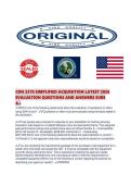 CON 2370 SIMPLIFIED ACQUISITION LATEST 2026 EVALUATION QUESTIONS AND ANSWERS SURE A&period;pdf&NewLine;&NewLine;