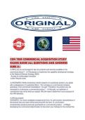 CON 7800 COMMERCIAL ACQUISITION STUDY EXAMS GUIDE ALL QUESTIONS AND ANSWERS