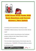 LCDC &lpar;Licensed Chemical Dependency Counselor&rpar; Certification Exam 2026 &vert; 250&plus; Practice Questions & Verified Answers &vert; Key Topics&colon; Screening & Assessment&comma; Motivational Interviewing&comma; DSM-5&comma; Ethics&comma; Treatment Planning & Addiction Counseling