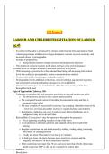 OB Exam 2 Labor & Childbirth Study Guide 2026