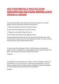 HESI FUNDAMENTALS PRACTICE EXAM QUESTIONS AND SOLUTIONS VERIFIED LATEST UPDATE A&plus; GRADED