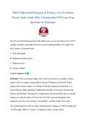 NR511 Differential Diagnosis & Primary Care Practicum Master Study Guide 2026 &vert; Chamberlain FNP Exam Prep Questions & Rationales