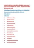 MED SURG HESI Exams V1 And V2 - 2026&sol;2027 Update Actual Exam Questions With Verified Answers&comma; 100&percnt; Guaranteed Pass &vert;&vert; Complete A&plus; Guide