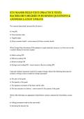 ETS MAJOR FIELD TEST &lpar;PRACTICE TEST&rpar;&colon; &NewLine;BACHELOR'S DEGREE IN BUSINESS QUESTIONS & &NewLine;ANSWERS LATEST UPDATE