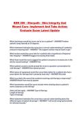 BSN 206 - Sherpath - Skin Integrity And Wound Care- Implement And Take Action&semi; Evaluate Exam Latest Update
