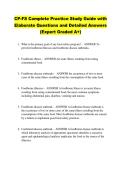 CP-FS Complete Practice Study Guide with &NewLine;Elaborate Questions and Detailed Answers &NewLine;&lpar;Expert Graded A&plus;&rpar; 