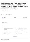 OMEGA PSI PHI TEST EXAM&lpar;ACTUAL EXAM&rpar; WITH CORRECT ACTUAL QUESTIONS AND CORRECTLY WELL DEFINED ANSWERS LATEST ALREADY GRADED A&plus; 2026