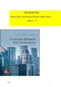 TEST BANK For Financial Markets and Institutions&comma; 8th Edition by Anthony Saunders&comma; Marcia Cornett&comma; All Chapters 1 - 25&comma; Complete Newest Version&NewLine;