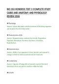 BIO 253 HONDROS TEST 3 COMPLETE STUDY&NewLine;GUIDE AND ANATOMY AND PHYSIOLOGY&NewLine;REVIEW 2026