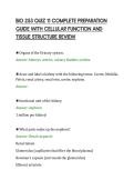 BIO 253 QUIZ 11 COMPLETE PREPARATION&NewLine;GUIDE WITH CELLULAR FUNCTION AND&NewLine;TISSUE STRUCTURE REVIEW