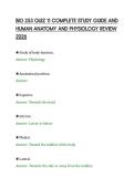 BIO 253 QUIZ 11 COMPLETE STUDY GUIDE AND&NewLine;HUMAN ANATOMY AND PHYSIOLOGY REVIEW&NewLine;2026&NewLine;