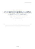 SPECIAL ENGINEER'S BOILER LICENSE&NewLine;COMPLETE PRACTICE EXAMINATION