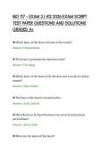 BIO 117 &ndash; EXAM 3 &vert; 412 2026 EXAM SCRIPT&NewLine;TEST PAPER QUESTIONS AND SOLUTIONS&NewLine;GRADED A&plus;