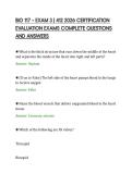 BIO 117 &ndash; EXAM 3 &vert; 412 2026 CERTIFICATION&NewLine;EVALUATION EXAMS COMPLETE QUESTIONS&NewLine;AND ANSWERS&NewLine;