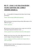 BIO 117 &ndash; EXAM 3 &vert; 412 2026 EXAM REVIEW&NewLine;SOLVED QUESTIONS AND CORRECT&NewLine;ANSWERS GRADED A&plus;