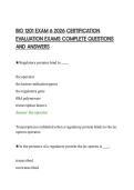 BIO 1201 EXAM 6 2026 CERTIFICATION&NewLine;EVALUATION EXAMS COMPLETE QUESTIONS&NewLine;AND ANSWERS