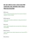 BIO 1201 GREGG EXAM 2 2026 EXAM PREP&NewLine;QUESTIONS AND ANSWERS VIEW AHEAD&NewLine;PRACTICE SOLUTION