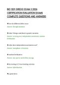 BIO 1201 GREGG EXAM 3 2026&NewLine;CERTIFICATION EVALUATION EXAMS&NewLine;COMPLETE QUESTIONS AND ANSWERS&NewLine;