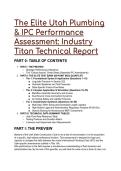 The Elite Utah Plumbing & IPC Performance Assessment&colon; S-Tier 44&plus; Question Test Bank & Code Guide
