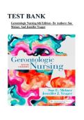 Complete Test Bank For Gerontologic Nursing 6th Edition by Sue E&period; Meiner Jennifer J&period; Yeager &vert; A&plus; Guaranteed &vert; All Chapters Updated