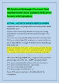 MA Combined Wastewater Treatment Plant &NewLine;Operator Grade 5 Exam Questions And Correct &NewLine;Answers with Explanation&period; 