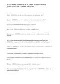 TEXAS BARBER EXAM PRACTICE TEST 2026&sol;2027 ACTUAL QUESTIONS WITH VERIFIED ANSWERS&period;&NewLine;