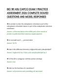 BIO 181 ASU CAPCO EXAM 1 PRACTICE&NewLine;ASSESSMENT 2026 COMPLETE SOLVED&NewLine;QUESTIONS AND MODEL RESPONSES