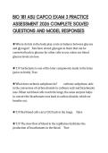BIO 181 ASU CAPCO EXAM 3 PRACTICE&NewLine;ASSESSMENT 2026 COMPLETE SOLVED&NewLine;QUESTIONS AND MODEL RESPONSES&NewLine;