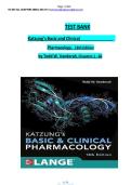 TEST BANK For Katzung's Basic and Clinical Pharmacology&comma; 16th Edition By &lbrace;Todd W&period; Vanderah&comma; 2024&comma;&rcub; Verified Chapters 1 - 66&comma; Complete Newest Version&NewLine;