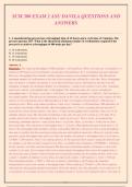 SCM 300 - Exam 2 &lpar;ASU - Davila&rpar; - Complete Questions & Answers with Detailed Rationales