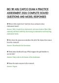 BIO 181 ASU CAPCO EXAM 4 PRACTICE&NewLine;ASSESSMENT 2026 COMPLETE SOLVED&NewLine;QUESTIONS AND MODEL RESPONSES