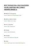 BIO117 PACKAGE DEAL 2026 EXAM REVIEW&NewLine;SOLVED QUESTIONS AND CORRECT&NewLine;ANSWERS GRADED A&plus;