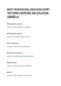BIO117 PACKAGE DEAL 2026 EXAM SCRIPT&NewLine;TEST PAPER QUESTIONS AND SOLUTIONS&NewLine;GRADED A&plus;