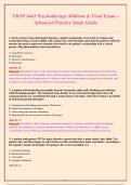 NRNP 6645 Psychotherapy Midterm & Final Exam Study Guide &vert; 150&plus; Q&A with Rationales&NewLine;&NewLine;