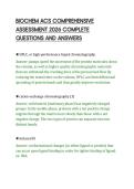 BIOCHEM ACS COMPREHENSIVE&NewLine;ASSESSMENT 2026 COMPLETE&NewLine;QUESTIONS AND ANSWERS