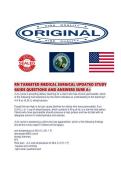 RN TARGETED MEDICAL SURGICAL UPDATED STUDY GUIDE QUESTIONS AND ANSWERS SURE